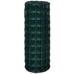HAPPYSHOPPING Cloture Euro Acier 25 X 1,0 M Vert -Grillage et accessoire Soldes 40337973 3