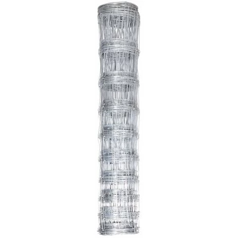 HAPPYSHOPPING Cloture De Jardin Acier Galvanise 50x1,5 M Argente 2 HAPPYSHOPPING Cloture De Jardin Acier Galvanise 50x1,5 M Argente – Image 2