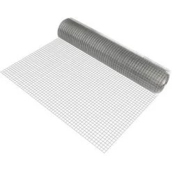 Grillage Métallique En Acier Galvanisé 100 Cm X 25 M Gris 1 Rouleau [pro.tec]