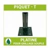 CLOTURE ET JARDIN Platine Pour Piquet T Vert - VERT 6005