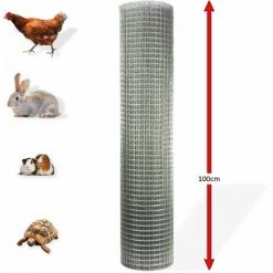 DEMA Grillage Galvanisé à Maille Carrée 19 Mm 1 X 20 M