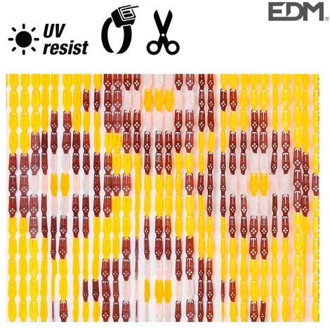 Rideau De Porte Fleurs En Plastique 90x210cm 33 Lanières Edm 1 Rideau De Porte Fleurs En Plastique 90x210cm 33 Lanières Edm