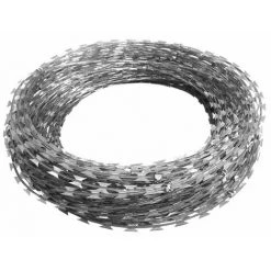 HAPPYSHOPPING Concertina Barbed Wire Galvanized Razor NATO BTO-22 100m -Grillage et accessoire Soldes 42091439 3