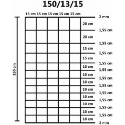Topdeal Clôture De Jardin Acier Galvanisé 50 M 150 Cm Argenté FF149506_FR -Grillage et accessoire Soldes 43146400 5