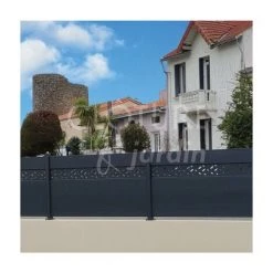 CLOTURE & JARDIN Kit Clôture Aluminium Gris Anthracite 2M - Design - Sur Platines - 0,40 Mètre - Gris Anthracite (RAL 7016) -Grillage et accessoire Soldes 45542131 3