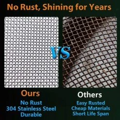 Maille Grillage Filtration En Feuille Inoxydable Maille Métallique Grillage Mailles Fines 21*30cm Fontainebleau Argent -Grillage et accessoire Soldes 45644182 3