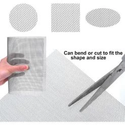 Maille Grillage Filtration En Feuille Inoxydable Maille Métallique Grillage Mailles Fines 21*30cm Fontainebleau Argent -Grillage et accessoire Soldes 45644182 4