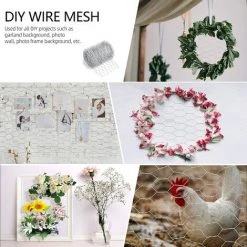 Treillis Métallique à Mailles, Grillage Galvanisé Petite Maille, Grillage à Poulet Galvanisé Hexagonal, Pour Bricolage Et Décoration De La Maison 0.35*1M Fontainebleau Argent 8 Treillis Métallique à Mailles, Grillage Galvanisé Petite Maille, Grillage à Poulet Galvanisé Hexagonal, Pour Bricolage Et Décoration De La Maison 0.35*1M Fontainebleau Argent -Grillage et accessoire Soldes 45644191 4