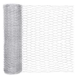 Treillis Métallique à Mailles, Grillage Galvanisé Petite Maille, Grillage à Poulet Galvanisé Hexagonal, Pour Bricolage Et Décoration De La Maison 0.1*3m Fontainebleau Argent