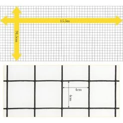 COSTWAY Grillage Pour Plantes Et Animaux 91,5 Cm X 15,5 M En Maille Métallique De Calibre 16 Quadrillage 4 Cm X 4 Cm Pour Clôture 8 COSTWAY Grillage Pour Plantes Et Animaux 91,5 Cm X 15,5 M En Maille Métallique De Calibre 16 Quadrillage 4 Cm X 4 Cm Pour Clôture -Grillage et accessoire Soldes 45763690 4