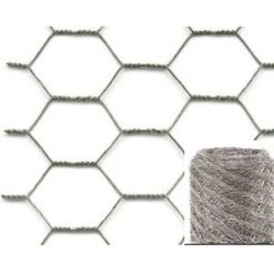 NIVEL Grillage De Clôture à Triple Torsion 25X0,8Mm 1X50M Niveau En Acier Galvanisé