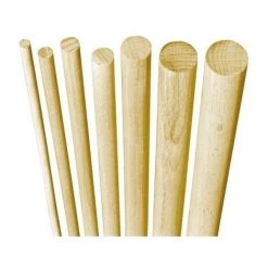 FACETT Poteau Bois Hetre 1 Mètre Rond Lisse 16 Mm (Par 50)