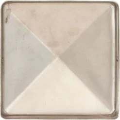 TRUE DEAL Bouchons De Poteau De Clôture Pyramidaux 6 Pcs Inox 101x101 Mm -Grillage et accessoire Soldes 51295972 5