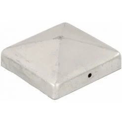 HAPPYSHOPPING Bouchons De Poteau De Cloture 6 Pcs Metal Galvanise 91x91 Mm 7 HAPPYSHOPPING Bouchons De Poteau De Cloture 6 Pcs Metal Galvanise 91x91 Mm -Grillage et accessoire Soldes 51314673 3