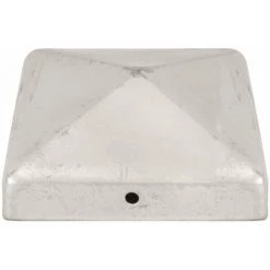 HAPPYSHOPPING Bouchons De Poteau De Cloture 6 Pcs Metal Galvanise 91x91 Mm 9 HAPPYSHOPPING Bouchons De Poteau De Cloture 6 Pcs Metal Galvanise 91x91 Mm -Grillage et accessoire Soldes 51314673 5