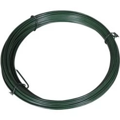 YOUTHUP Fil De Liaison De Clôture 25 M 1,4/2 Mm Acier Vert