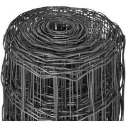 YOUTHUP Clôture Euro Acier 25 X 1 M Gris - Gris -Grillage et accessoire Soldes 51855636 3