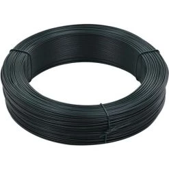 YOUTHUP Fil De Liaison De Clôture 250 M 1,4/2 Mm Acier Vert Noiratre - Vert