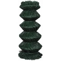 Topdeal Clôture à Mailles Losangées Acier 0,8x25 M Vert -Grillage et accessoire Soldes 52081342 3