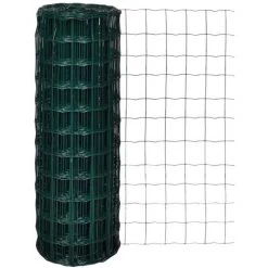 Topdeal Clôture Euro Acier 10 X 1,7 M Vert