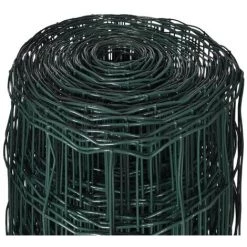 Topdeal Clôture Euro Acier 10 X 1,7 M Vert -Grillage et accessoire Soldes 52081900 4