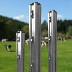 YOUSTEEL Poteau De Clôture Agricole Robuste Galvanisé | Dimension: 1000 Mm Longueur