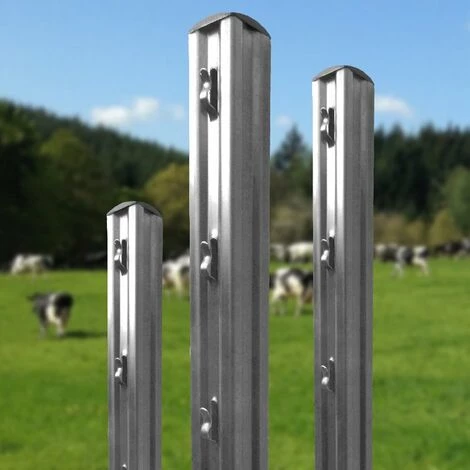 YOUSTEEL Poteau De Clôture Agricole Robuste Galvanisé | Dimension: 1000 Mm Longueur 1 YOUSTEEL Poteau De Clôture Agricole Robuste Galvanisé | Dimension: 1000 Mm Longueur