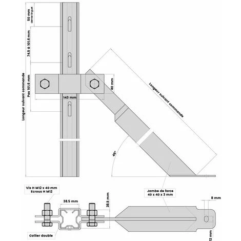 YOUSTEEL Poteau De Clôture Agricole Robuste Galvanisé | Dimension: 1000 Mm Longueur 2 YOUSTEEL Poteau De Clôture Agricole Robuste Galvanisé | Dimension: 1000 Mm Longueur – Image 2