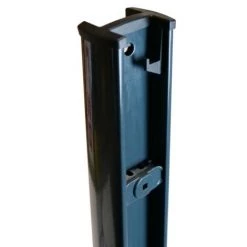 EASYCLOTURE Poteau En Acier Easy Pro Clip Hauteur : 1.70 Mètre Noir