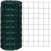 LITZEE Clôture Euro Acier 25 X 0,8 M Vert #