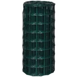 LITZEE Clôture Euro Acier 25 X 0,8 M Vert # -Grillage et accessoire Soldes 53645263 3