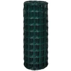 LITZEE Clôture Euro Acier 25 X 1,0 M Vert # -Grillage et accessoire Soldes 53645273 3