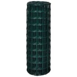 VidaXL Clôture Euro Acier 10 X 1,7 M Vert - Vert -Grillage et accessoire Soldes 5517228 3