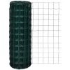 VidaXL Clôture Euro Acier 25 X 1,7 M Vert - Vert