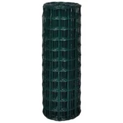 VidaXL Clôture Euro Acier 25 X 1,7 M Vert - Vert -Grillage et accessoire Soldes 5517230 3