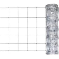 Topdeal Clôture De Jardin Acier Galvanisé 50x1,6 M Argenté FF149494_FR