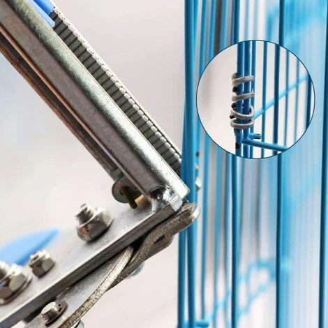 FONTAINEBLEAU Supplies 1 Pince à Anneau De Porc Et 600 Agrafes Agrafes, M Clips Agrafes Pour Cage à Oiseaux, Installation De Clôture En Fil Bleu,Fonepro 5 FONTAINEBLEAU Supplies 1 Pince à Anneau De Porc Et 600 Agrafes Agrafes, M Clips Agrafes Pour Cage à Oiseaux, Installation De Clôture En Fil Bleu,Fonepro – Image 5