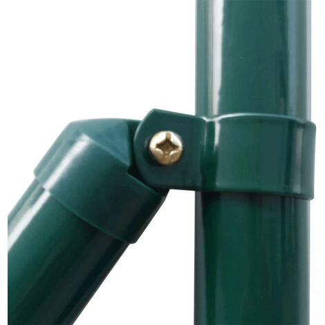 Clôture Euro Acier 10 X 0,8 M Vert VidaXL - Vert 3 Clôture Euro Acier 10 X 0,8 M Vert VidaXL - Vert – Image 3