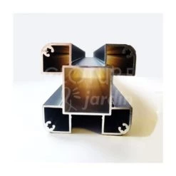 CLOTURE & JARDIN Poteau Clôture Aluminium Gris Anthracite - 0,5 Mètre - Gris Anthracite (RAL 7016) -Grillage et accessoire Soldes 58189683 3