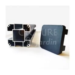 CLOTURE & JARDIN Poteau Clôture Aluminium Gris Anthracite - 0,5 Mètre - Gris Anthracite (RAL 7016) -Grillage et accessoire Soldes 58189683 4