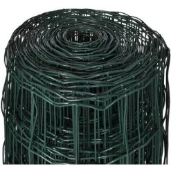 INLIFE Clôture Euro Acier 25 X 1,2 M Vert -Grillage et accessoire Soldes 58274247 4