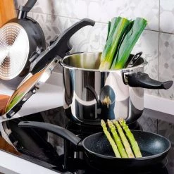 FAGOR Duo 8 Autocuiseur 7,5 Litres, Induction, Acier Inoxydable 18/10, 2 Niveaux De Pression Argent - Argent -Grillage et accessoire Soldes 58521843 3