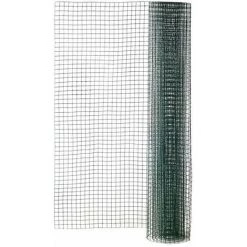 Centrale Brico Grillage Pour Animaux Soudé Vert, H.0.5 X L.3 M, Maille H.12 X L.12.7 Mm