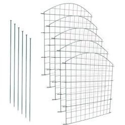 SWANEW Vert Ensemble De Clôture De Jardin Panneau Grillage D'étang