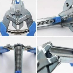 FLYME Fourni Avec 1 Clip De Porcherie Et Un Clip De Piquet, Des Piquets De Clip M Pour Cage à Oiseaux, Un Support En Treillis Métallique - Bleu -Grillage et accessoire Soldes 59713254 4