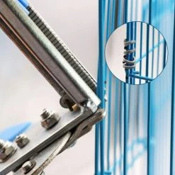 FLYME Fourni Avec 1 Clip De Porcherie Et Un Clip De Piquet, Des Piquets De Clip M Pour Cage à Oiseaux, Un Support En Treillis Métallique - Bleu -Grillage et accessoire Soldes 59713254 5