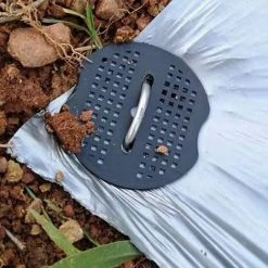 GALOZZOIT 40pcs Piquets De Jardin En U Avec 40 Rondelles Piquet Fixation Toile Paillage Piquets En Métal Pour Jardinage Fixer Bâche Anti-Mauvaises Herbes (15x4cm / φ3mm) -Grillage et accessoire Soldes 59853904 5