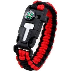 BARES 5-en-1 Bracelet De Survie, Nouveau Kit De Vêtement De Bracelet De Sport D'urgence à 7 Noyaux Compas étanche, Sifflet De Secours, Multi-Outils Pour Accessoires De Loisirs En Plein Air