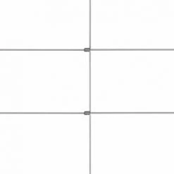 TRUE DEAL Clôture De Jardin Acier Galvanisé 50 M 150 Cm Argenté -Grillage et accessoire Soldes 61811293 4