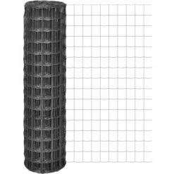 SUPERMARKET Clôture Euro Acier 10 X 1,5 M Gris